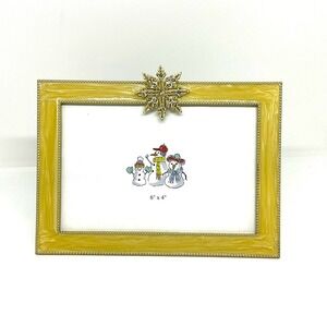 Sherborne “Snow Flake” Liquid Gold Picture Frame (6” x 4”)